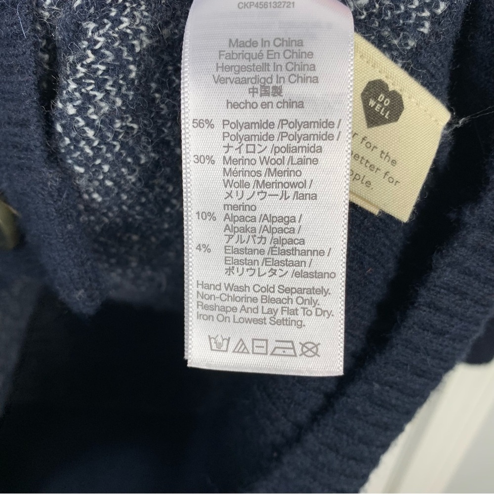 Madewell Bird's Eye Maysfield Cardigan Sweater Size Small - Picture 4 of 4